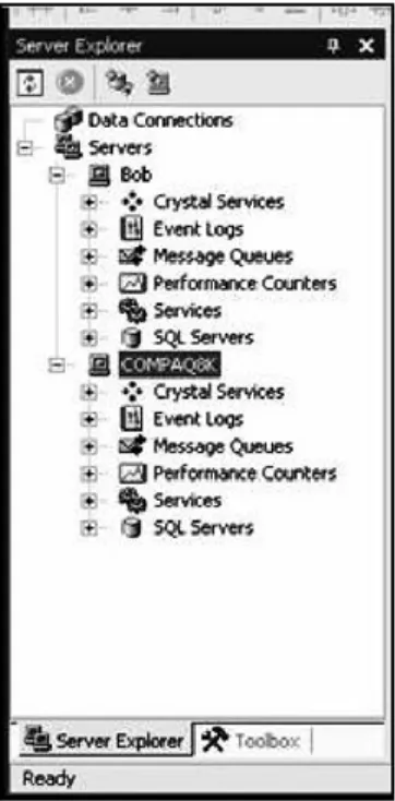 Figure 3-18: Connecting to a remote server resource.  