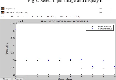 Fig 3:  Genetic algorithm works according to Population Size  and Generation Points for key generation 