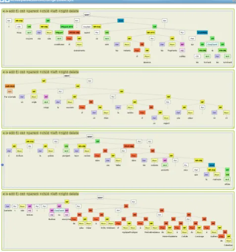 Figure 11: editing a syntactic tree