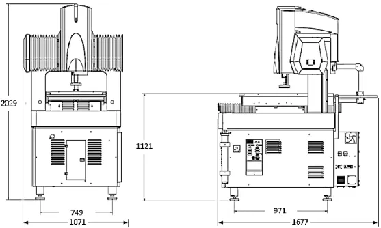 Figure 1-9. Summit drawing of the VIEW, with dimensions given in millimeters [8] 