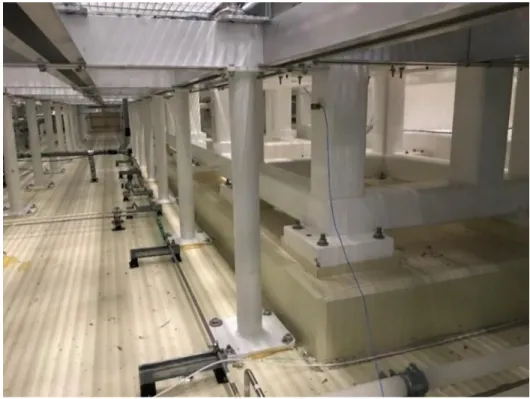 Figure 1-11. The underfloor plenum of a class 100 clean room at LLNL 