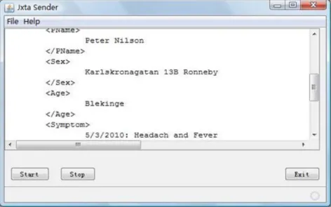 Figure 2.6. Sending data from SYStem Cross 