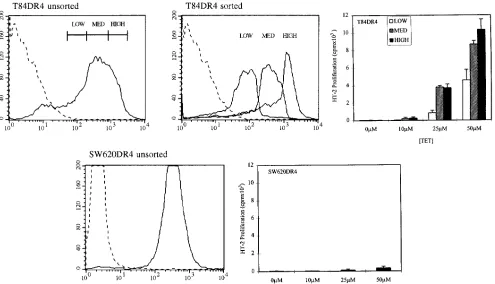 Figure 6. High levels of class II are neither necessary nor sufficient for efficient stimulation of CD4independently for their ability to stimulate the TT-specific, HLA-DRB1*0401-restricted T cell hybridomas after pulsing with various concentra-tions of TT