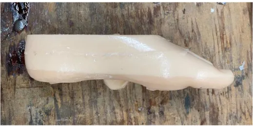 FIGURE 6.11 FINAL SCALE MODEL OF FOOT SHELL