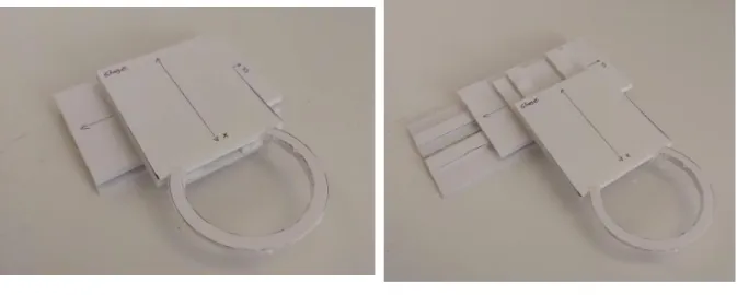Figure 4.3.2. This show two positions of the stage concept model that we created.  