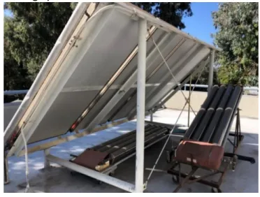 Figure 1 is the pre-existing fixed solar mount located on top of Engineering 13. The system has  never been used over a 25+ year time span