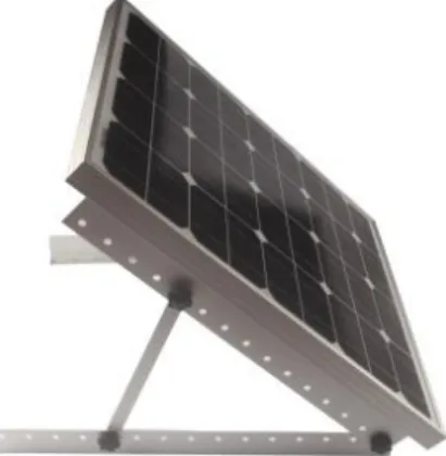Figure 3: Top pole mount with multiple panels fastened to it [2]. 