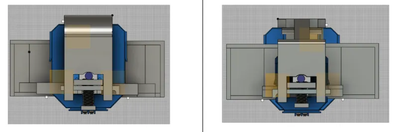 Figure   3.24:   Front   View   Of   Final   Chassis   Model   Figure   3.25:   Behind   View   Of   Final   Chassis   Model  
