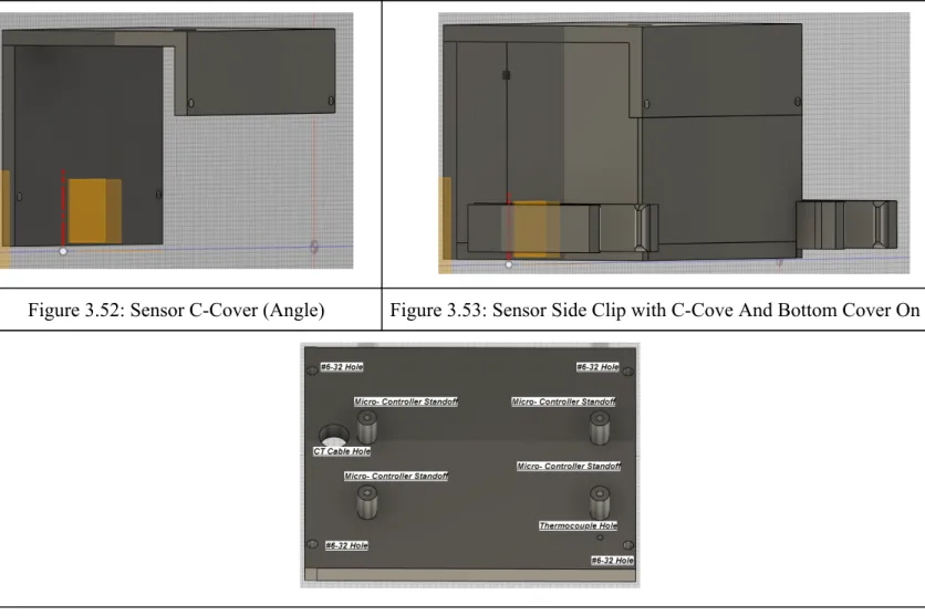 Figure   3.52:   Sensor   C-Cover   (Angle)   Figure   3.53:   Sensor   Side   Clip   with   C-Cove   And   Bottom   Cover   On  