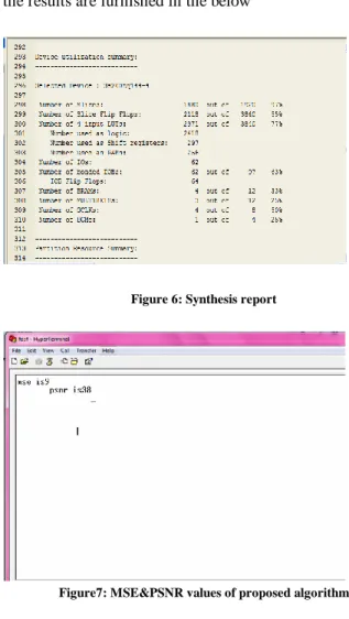 Figure 6: Synthesis report 