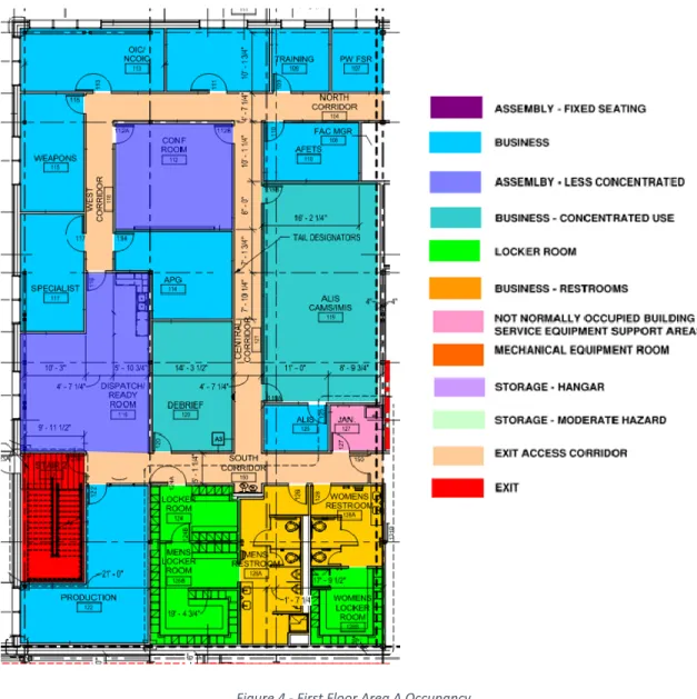Figure 4 - First Floor Area A Occupancy 