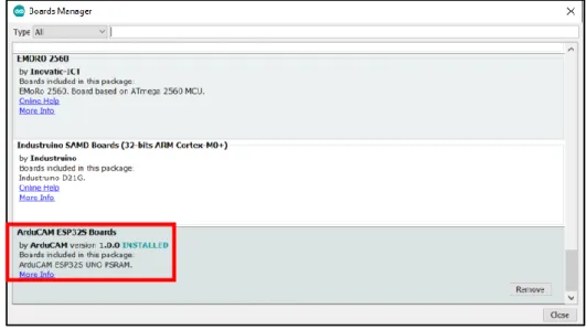 Figure 19: ESP32 Platform to Install on Board Manager 