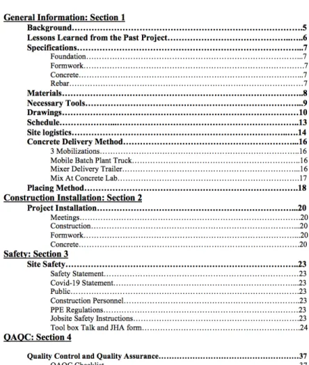 Figure 1. Table of Contents 
