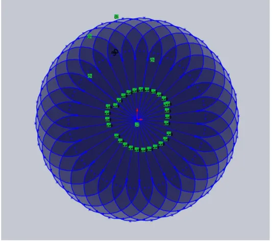 Figure 10 ​. SolidWorks basic model of second design of septal closure device 