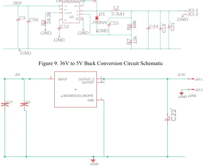Figure 10. 5V to 3.3V LDO Conversion Circuit Schematic 
