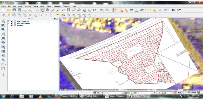 Fig. 4 Overlapped on Google satellite image. 