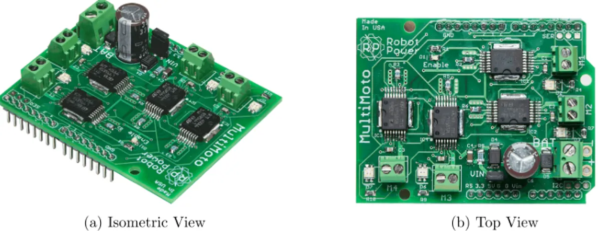 Figure 3.4: Robot Power MultiMoto Arduino Shield [18]