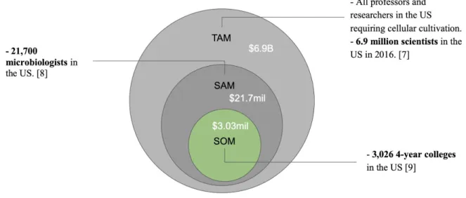 Figure 2:  ​TAM Breakdown  Competitive Advantage 