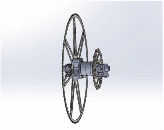 Figure 8. CAD of Final Design  Sprocket 