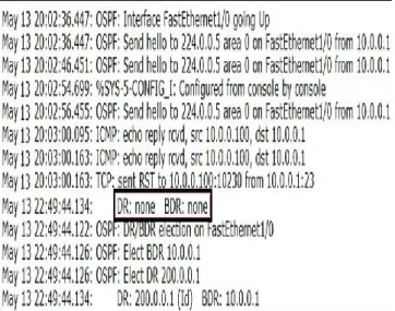 Figure 8 Router accessed using telnet 3.4 OSPF DR/BDR Attacks