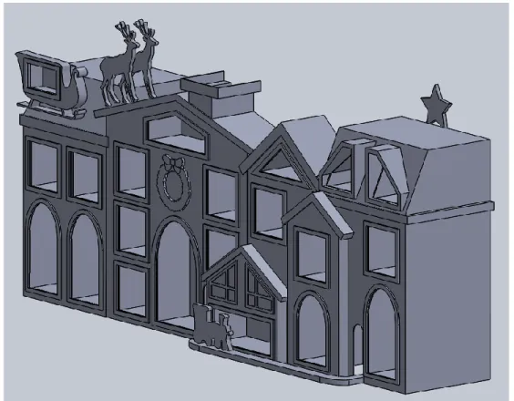 Figure 9. Final Façade Design Isometric View 