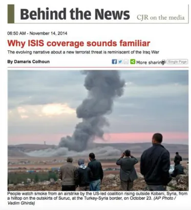 Figure 6. “Why ISIS Coverage Sounds Familiar” (Colhoun, 2014). 