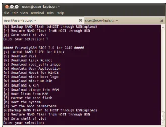 Fig 5: Downloading supervivi and installing  Now  the  next  step  is  to  load  supervivi  to  target  board using usbpush