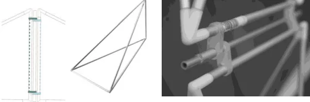 Figure 5.(a) Schéma des jonctions, (b) et (c) Photographies des tétraèdres. 