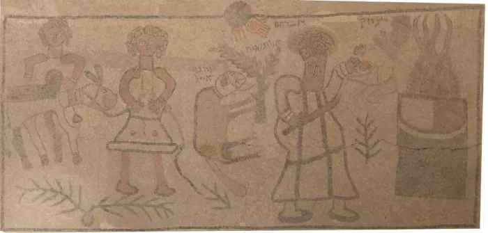 Figure 7. The ’Aqedah Panel of Beth Alpha. Image Rendered by Author. 