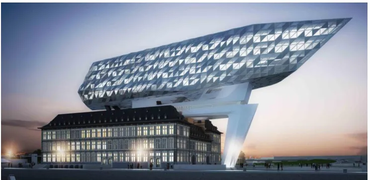 Fig. 1. A fragment of the Lakhta-Center glazing (ZAO GORPROJECT, Revit and Grasshopper units) 
