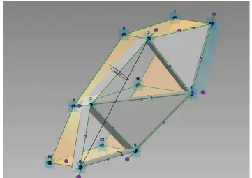 Fig. 4. The simplest partitioning of a test form in the Revit. 