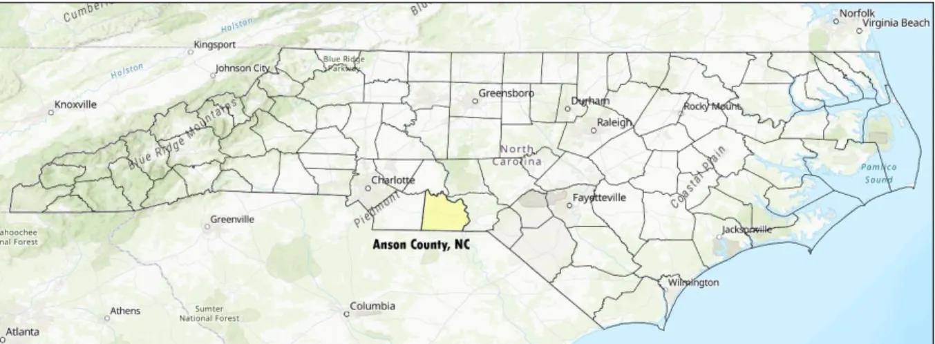 Figure 2. Anson County, North Carolina 