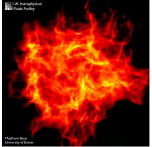 Figure 3 Star formation numerical simulations of Bate et al. (2003). This simulation followed