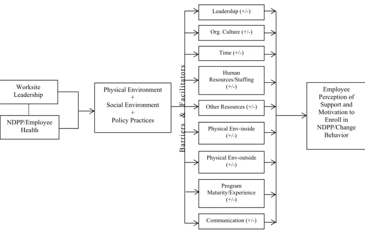 Figure 6. Conceptual model for key informant interviews. 