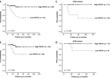 table 5: Multivariate analysis comparing PAtZ1, cell of origin and IPI in the dataset shown in Figure 7