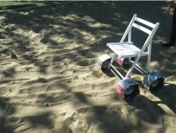 Figure 3.10: Modified go-kart tires to have an increased and flatter contact surface. 