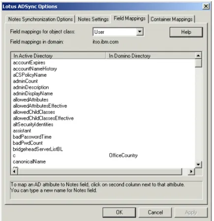 Figure 2-8 shows the Field Mappings tab.