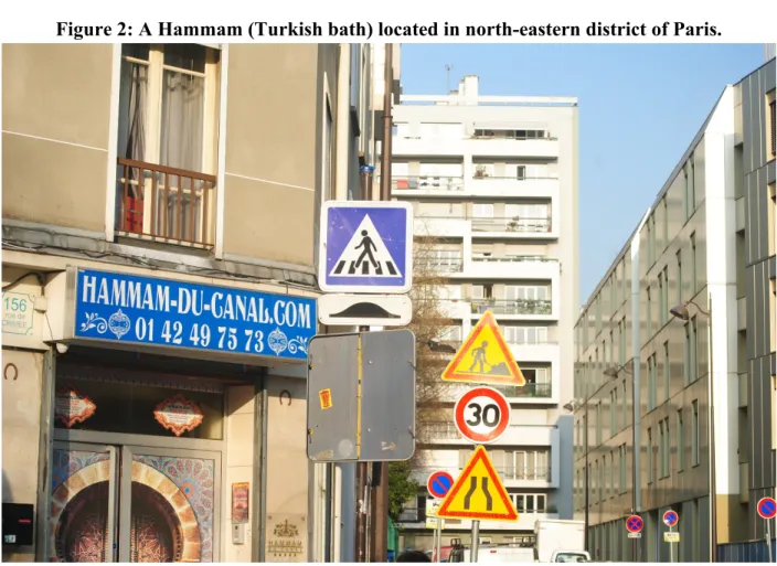 Figure 2: A Hammam (Turkish bath) located in north-eastern district of Paris. 