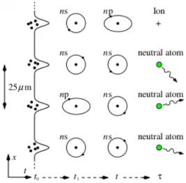 Figure 11: Illustration from [14] of the continuous quantum random walk implementation process