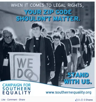 Figure 3.10: Neighbors for Equality Facebook post  