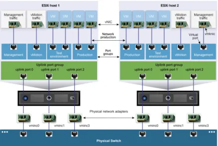 Figure 7: VMware vSphere Standard Switch Architecture [57]