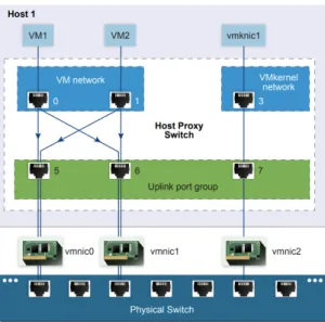 Figure 10: VMware vSphere Distributed Switch Architecture Packet Flow Ex- Ex-ample [57]