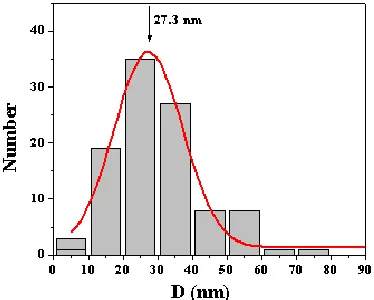 Figure 7. SEM image of zinc(II) oxide 