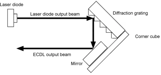 Figure 6: Littrow ECDL configuration [19]. 