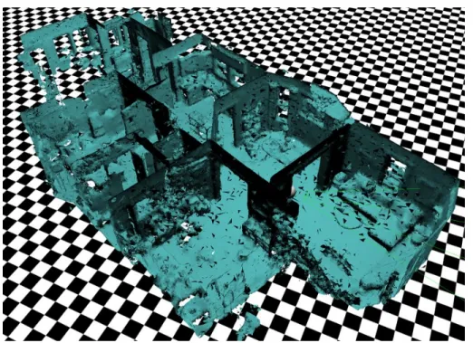 Figure 4.6: Triangle mesh of an environment obtained via spatial mapping [7].