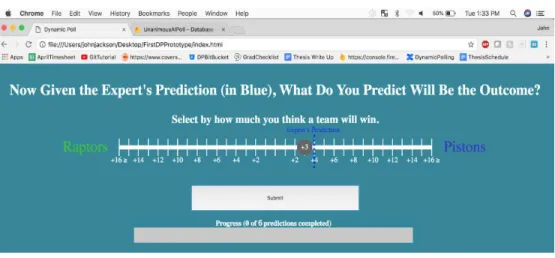 Figure 17: Example of a User’s Second Prediction Given an “Expert’s Prediction” 