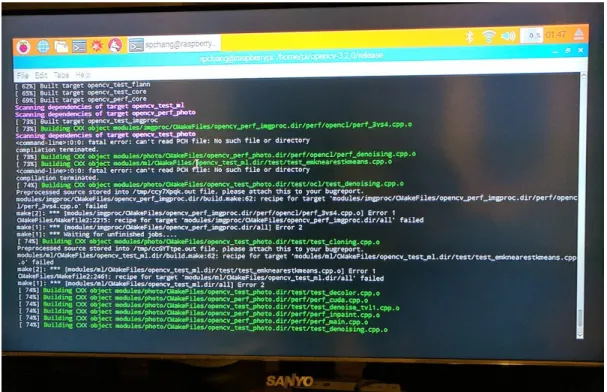 Figure 3 ​: OpenCV ‘make install’ PCH File Error 