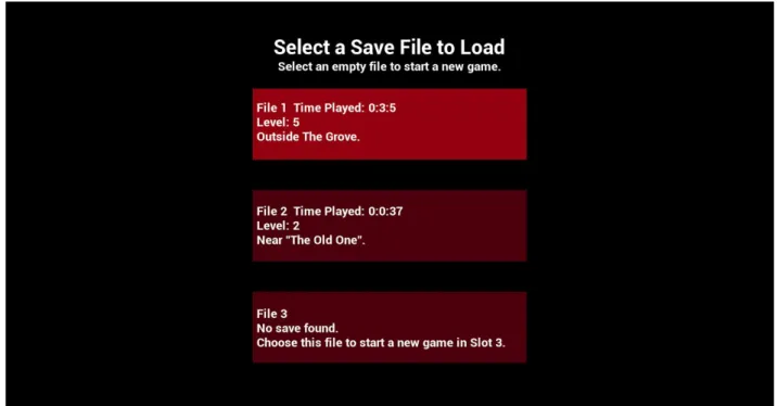Figure 7. File Select Menu 
