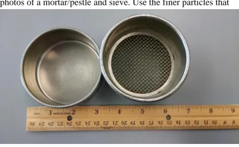 Figure 10 - 2-mm sieve (Ormonde, 2017). 