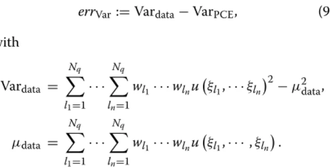 Table 1 Statistics computed with insufficient quadrature points